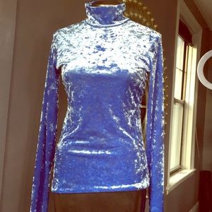 Beautiful Velvet Long sleeve mock neck